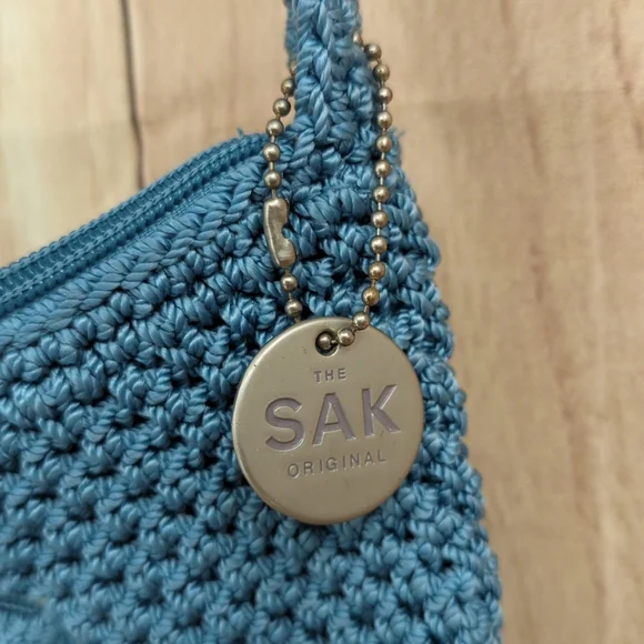 The Sak Blue Crochet Shoulder Bag - Picture 5 of 12